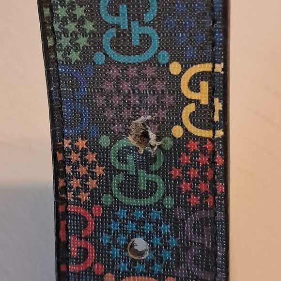 Gucci Supreme Monogram Psychedelic Belt Made In Italy Size 48/120 Colorful Fun main image 7